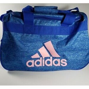 Adidas blue and pink gym bag